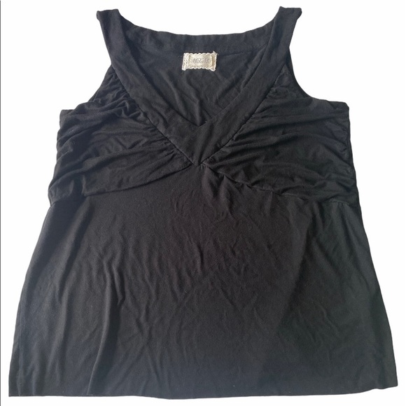 MXM Black empire waist sleeveless top - Picture 1 of 5